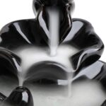 Waterfall Incense Burner, Lotus Backflow Incense Holder Ceramic Censer Cones Sticks Porcelain Holder with 10 Free Mixed Aromatherapy Cones - Image 4