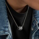 FAZOVIN Tibetan Buddhist Mantra Om Mani Padme Hum/Pixiu Necklace for Men Women with Prayer Wheel Patron Saint Amulet Necklace - Image 6