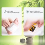 Lymphatic Drainage Ginger Foot Pads 50 Pads - Ginger Oil Foot Patches Deep Cleansing Sleep Aids Relieve Stress and Fatigue Improve Sleep Quality - Image 3