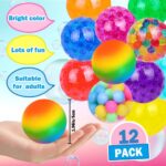 Squishy Balls for Adult Stress Relief - 12pc Set with Squeeze Fidget Balls for Party Favors & Gifts - Image 2