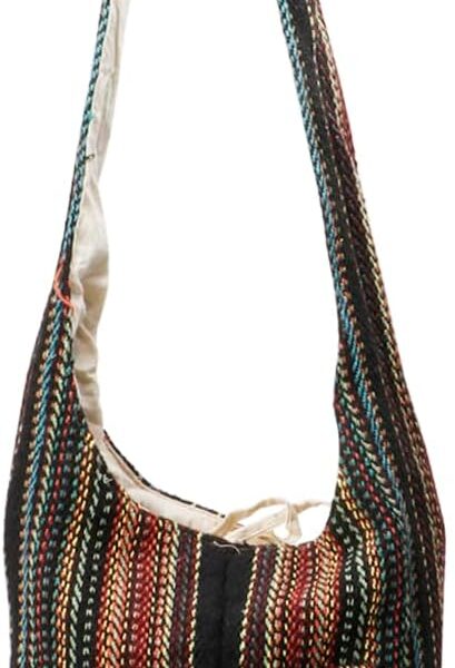 LONGING TO BUY Hemp Messenger Crossbody Sling Bag - Unisex Beach Party Bag