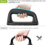 Kipika Push Up Bars, Pushup Stands, Anti-Slip Soft Plastic Push Up Handles, Bottom Anti-Slip Pad, Strength Training Equipment, Perfect for Floor Workout Exercise - Image 6