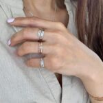 Teeny Tiny Stacking Sterling Silver Ring By Hannah Design Personalized Ring - Image 4