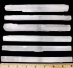 Selenite (4) Large Sticks, Approx. 6-8" Long Wands Plus Black Tourmaline Crystal and Educational ID Cards, Bulk, Reiki, Chakra, Healing, Good Luck, and Protection - Image 3