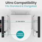 Vive Toilet Safety Frame with Arms (FSA/HSA Eligible) - Toilet Safety Support Rail for Seniors - Toilet Bar with Handles for Elderly, Handicapped & Disabled - Bathroom Assistance Aid to Help Stand - Image 3