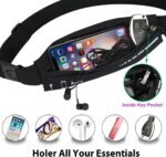 Slim Running Belt for Women Men,Runners Fanny Pack Phone Holder,Running Pouch Waist bag for Workout Jogging,Money Belt Running Gear Accessories - Image 2