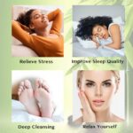 Lymphatic Drainage Ginger Foot Pads 50 Pads - Ginger Oil Foot Patches Deep Cleansing Sleep Aids Relieve Stress and Fatigue Improve Sleep Quality - Image 4