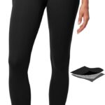 IUGA Compression Leggings with Pockets for Women Tummy Control Leggings No Front Seam Workout High Waist Yoga Pants