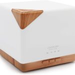 ASAKUKI 700 ml Premium Essential Oil Diffuser, 5 in 1 Ultrasonic Aromatherapy Fragrant Oil Vaporizer Humidifier, Timer and Auto-Off Safety Switch, 7 LED Light Colors