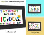 MASSII 2025 Digital Teaching Clock Talking Time, 24 Alarms Custom Reminders, Checklist to-Do List, Auto DST & Calendar Display, Sleep Trainer, Easy to Use for Kids Birthday Gift- Black with Remote - Image 3