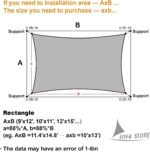 LOVE STORY 12' x 16' Rectangle Sun Shade Sail Canopy UV Block Sun Shade for Outdoor Patio Garden Backyard, Sand (We Make Custom Size) - Image 2