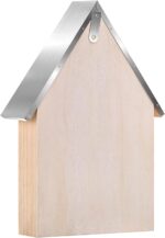 Wooden Mason Insect Bee Butterfly House,Insect Hotel,an Outdoor Hanging Bamboo Habitat for Bee Butterfly Ladybugs Live,Bee Box,Butterfly Habitat for Garden,9 x 15.7 x 2.5 Inch - Image 7