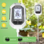 4-in-1 Soil Moisture Meter Digital Plant Temperature/Soil Moisture/PH Meter/Sunlight Intensity Backlight LCD Display Soil Test Meter for Gardening, Farming and Outdoor Plants - Image 2