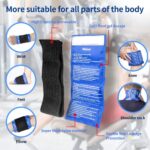 Gel Ice Cold Packs - (2-Piece Set) Soft Reusable Cold/Hot Compress, Provides Alleviate Joint and Muscle Pain. Flexible Therapy from Injuries - Shoulder, Back, Knee, Neck, Ankle & More. - Image 2