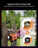 Lumary Smart Sprinkler Timer 2 Zone, WiFi Water Timer for Garden Hose, Brass Inlet Water Hose Timer Outdoor, Manual/Automatic Drip Irrigation Timer, App/Voice Control Work with Alexa, Orange, L-WT2A1 - Image 6