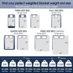 Topcee Weighted Blanket (20lbs 60"x80" Queen Size) for Adult All-Season Summer Fall Winter Cooling Breathable Heavy Microfiber Material with Glass Beads Big Blanket Soft Thick Comfort - Image 5