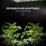 VIVOSUN 4' x 2' Complete Grow Tent Kit - 4 Inch 203 CFM Air Filtration Kit, 4' x 2' Grow Tent, 5-Pack 5 Gallon Grow Bags, 5' x 15' Trellis Netting and Hygrometer - Image 8