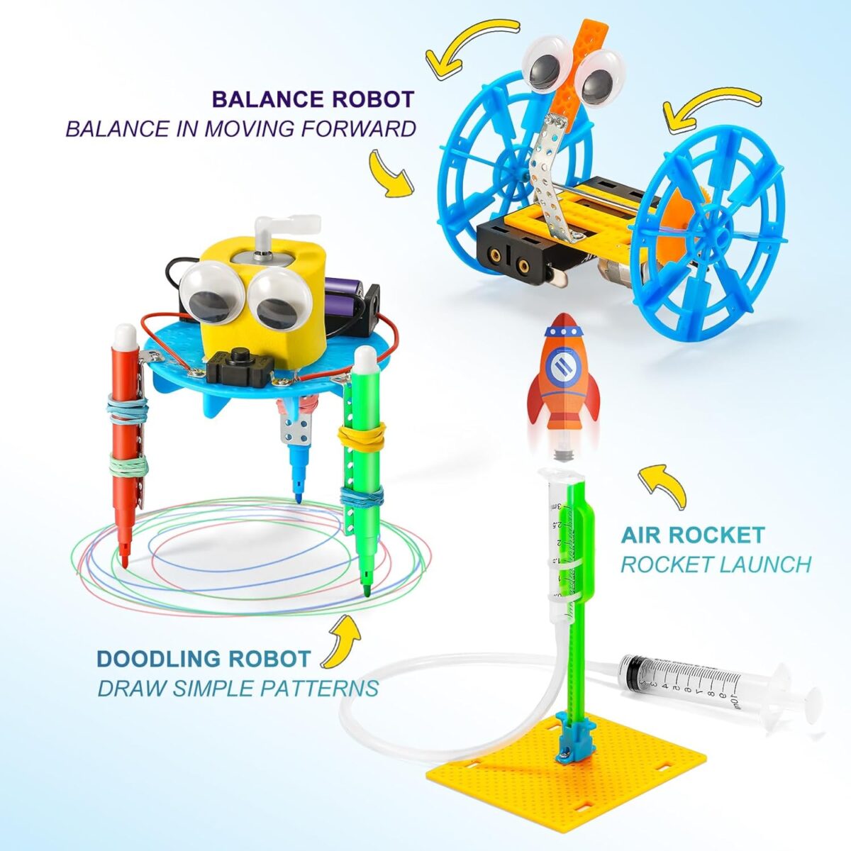 STEM Robotics Kits for Kids Age 8-12 8-10, Science Kits for Kids 5-7, STEM Toys for Boys Age 6 7 8 9 10 12 13 14 Girls Boys Birthday Gifts, Robot Building Crafts 6-8 Engineering Motor Set - Image 2