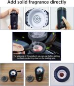 Electric Incense Burner, Car Electric Incense Burner, Portable USB Rechargeable Smart Electronic Incense Burner, bakhoor Burner for Home Use (Black-1) - Image 5