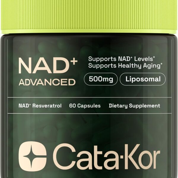 NMN Supplement Alternative - Liposomal NAD w/Resveratrol - High Purity NAD Supplement for Anti-Aging, Energy, Focus