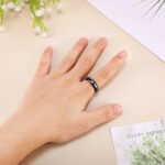 32 Pieces Genuine Hematite Rings Set Negative Energy Ring Non Magnetic Hematite Stone Jewelry 6t Curved Surface 6 Plane 6t Faceted Size 6-13 Cute Cool Jewelry - Image 6