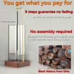 Goolan Incense Holder for Sticks [Anti-Ash Flying] with Removable Glass Ash Catcher No Mess Incense Burner - Image 3