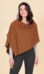 ODODOS Cloud Feeling Customizable Snap Scarf for Women, Casual Convertible Wrap Shawl Cape Cardigans - Image 4