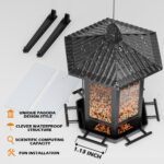 Birdream 2 Pack Bird Feeders for Outdoor Hanging, Retro Pagoda Design Fun Installation Bird Feeder, Attracting Wild Birds Chickadees Goldfinches Cardinals Finches and Sparrows - Image 5