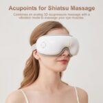 Eye Massager with Heat, Heated Eye Mask with Bluetooth Music, Massages Eye Muscles, Eye Care Gift with 5 Massage Modes and 180° Folding Design, Gifts for Friend, Mom and Dad - Image 4
