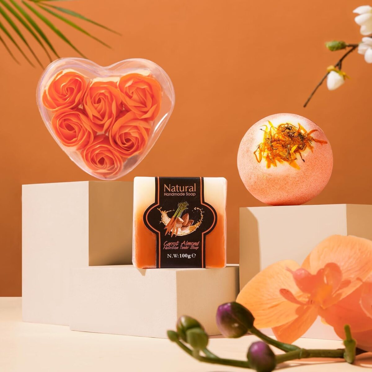 Mother’s Day Gifts Baskets for Women Mum Her Wife Girlfriend,Birthday Gifts for Women Teacher Friend w/Cozy Blanket Rose Relaxing Spa Gifts Set,Self Care Get Well Gifts for Her Valentines Mothers Day - Image 8