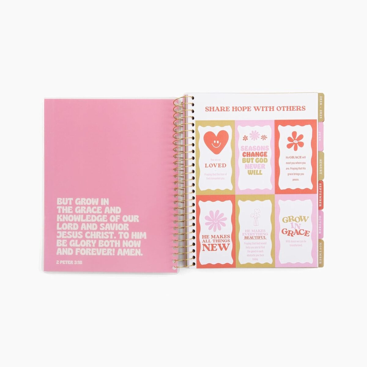 Love in Faith | 18-Month Daily Planner 2025-2026 | Christian Planner | Faith-Based Planner | Christian Gifts | Grow in Grace - Image 3