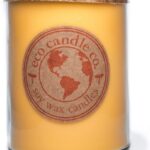 Eco Candle Co. Recycled Candle, Citrus Squeeze, 18 oz. Double Wick - Scents of Orange, Tangerine, Grapefruit, Lemon, & Lime - 100% Soy Wax, No Lead, Kraft Paper Label & Lid, Hand Poured