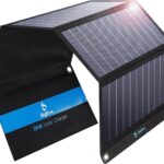 [Upgraded] BigBlue 3 USB Ports 28W Solar Charger(5V/4.8A Max), Portable SunPower Solar Panel for Camping, IP44 Waterproof, Compatible with iPhone 11/XS/XS Max/XR/X/8/7, iPad, Samsung Galaxy LG etc.