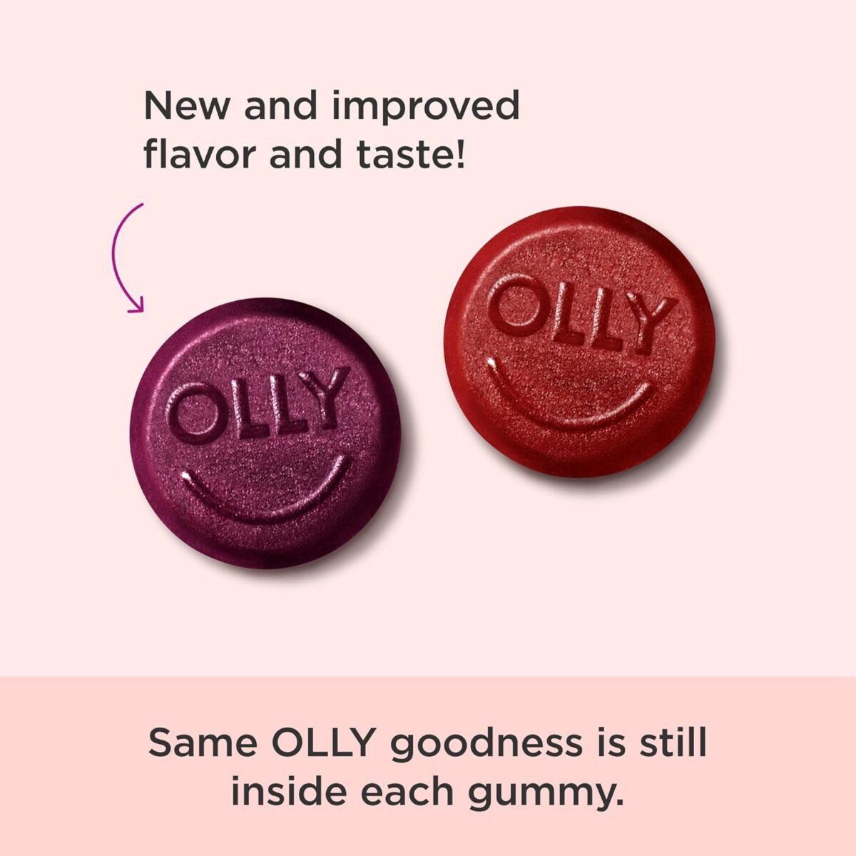 OLLY Women's Multivitamin Gummy, Vitamins A, D, C, E, Biotin, Folic Acid, Adult Chewable Vitamin, Berry Flavor, 45 Day Supply - 90 Count - Image 3