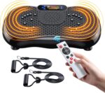 Vibration Plate Exercise Machine, PBYRD Lymphatic Drainage Machine for Weight Loss, Full Body Workout Vibrate Fitness Platform, Helps Toning Shaping Wellness Home Gyms Workout - Max User Weight 330lbs