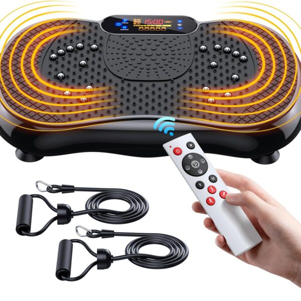 Vibration Plate Exercise Machine, PBYRD Lymphatic Drainage Machine for Weight Loss, Full Body Workout Vibrate Fitness Platform, Helps Toning Shaping Wellness Home Gyms Workout - Max User Weight 330lbs