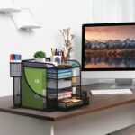 EVOOMI 5 Tier Mesh Desk Organizer PLUS - The Upgraded Time, Space & Sanity Saving Desktop Organizer System for Productivity Success - Ideal Pencil File Paperclip Post It Holder Mail Folder Organizer - Image 7