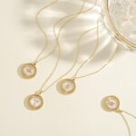 Gold Necklace for Women Zodiac Necklace 14K Gold Plated Rotatable 12 Constellation Necklaces Astrology Gold Jewelry for Women Fashion Birthday Gifts - Image 5