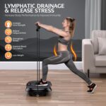 Vibration Plate Exercise Machine, PBYRD Lymphatic Drainage Machine for Weight Loss, Full Body Workout Vibrate Fitness Platform, Helps Toning Shaping Wellness Home Gyms Workout - Max User Weight 330lbs - Image 2