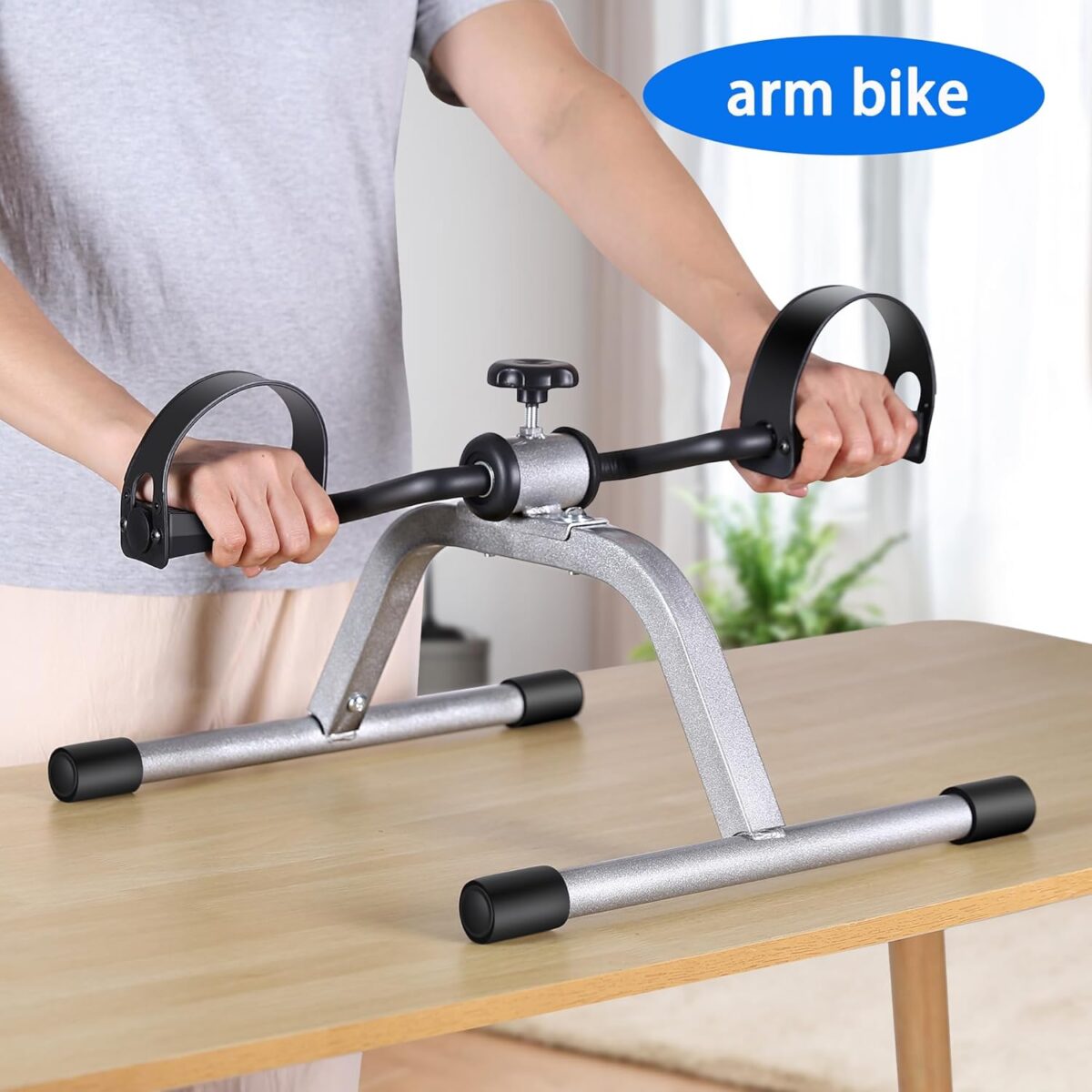 Pedal Exercise Mini Exercise Bike for Leg and Arm Recovery Exercise Lightweight and Portable Floor Bike - Image 3