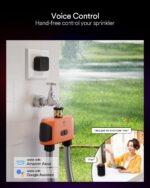 Lumary Smart Sprinkler Timer 2 Zone, WiFi Water Timer for Garden Hose, Brass Inlet Water Hose Timer Outdoor, Manual/Automatic Drip Irrigation Timer, App/Voice Control Work with Alexa, Orange, L-WT2A1 - Image 3