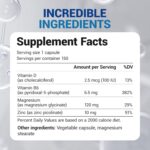 Dr. Berg Magnesium Glycinate with Vitamin D, B6 & Zinc for Stress Relief, Calm, Relaxation, & Good Sleep* - 120 mg Per Magnesium Bisglycinate Capsule - Chelated Magnesium Glycinate - 150 Caps - Image 7