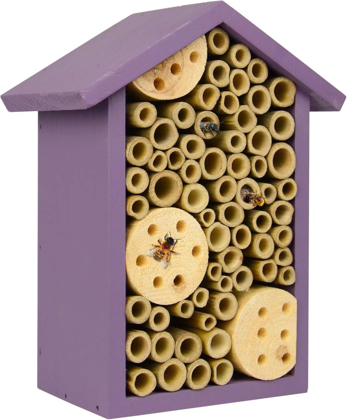 Nature's Way Bird Products PWH1-B Purple Bee House - Image 1