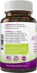 PURELY beneficial RESVERATROL1450-90day Supply, 1450mg per Serving of Potent Antioxidants & Trans-Resveratrol, Promotes Anti-Aging, Cardiovascular Support, Maximum Benefits (1bottle) - Image 3