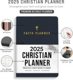 2025 Christian Planner, Bible Planner & Prayer Journal | Daily Christian Planner 2025 For Women & Men with Weekly & Monthly Planning | 12 Month A5 Size | Black | Faith Planner - Image 2