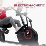 Sunny Health & Fitness Elite Recumbent Cross Trainer & Elliptical Machine with Arm Exercisers for Home Arm/Leg Training, Easy Adjust Seat & Mesh Backrest, Free SunnyFit App Bluetooth Connectivity - Image 3