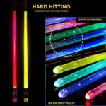 Light Up Drum Sticks Rechargeable 15 Color Changing Led Personalized Drumsticks for Adults Kids Drummer Gifts Drum Accessories - Image 4