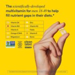 Ritual Multivitamin for Men 18+ with Zinc, Vitamin A and D3 for Immune Function Support*, Omega-3 DHA, B12, K2, Gluten Free, Non-GMO, Vegan, Mint Essenced, 30 Day Supply - Image 2