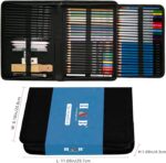 H & B 72PCS Drawing Supplies Sketching Set,Art Kit include Drawing & Colored Pencils for Adults Artists Kids.Pro Art Sketch Supplies with Sketchpad,Watercolor & Metallic Pencils - Image 5