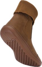 WHITIN Women's Wide Barefoot Ankle Boots | Minimalist Chelsea Styles | Zero Drop | Stacked Sock-like Cuffs - Image 4